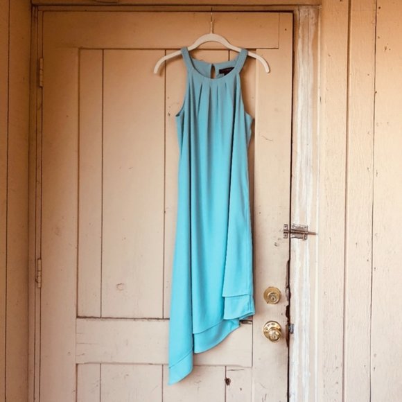 White House Black Market Dresses & Skirts - Braided Neckline Halter Asymmetrical Dress
